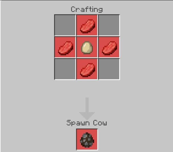 Создание яйца спауна Коровы