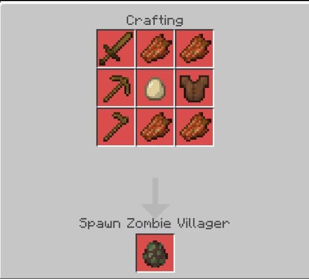 Создание яйца спауна Зомби-жителя