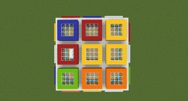 Цветной домик вид сверху