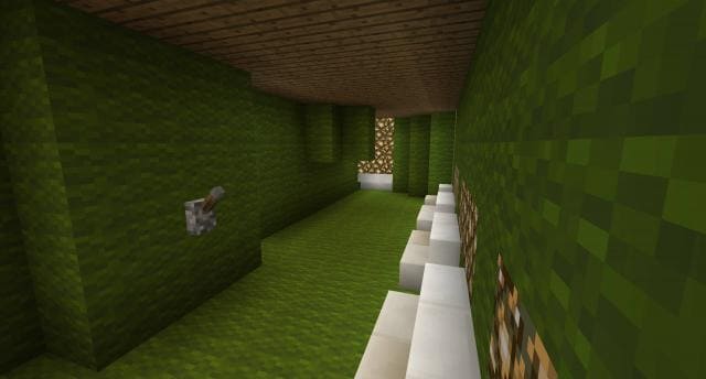 Зеленый воздушный корабль вид внутри 5