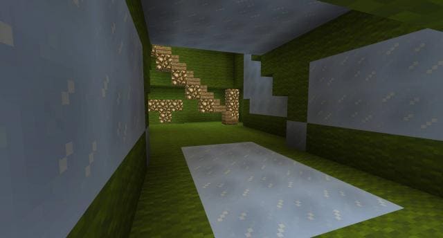 Зеленый воздушный корабль вид внутри 2