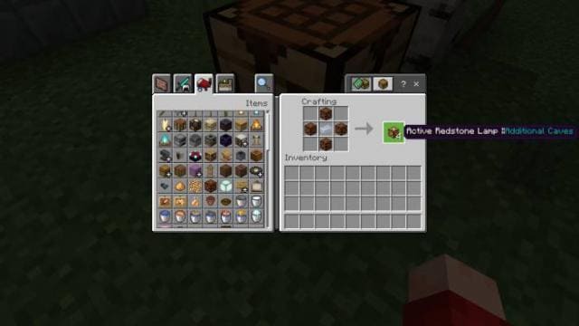 Активная редстоун Лампа