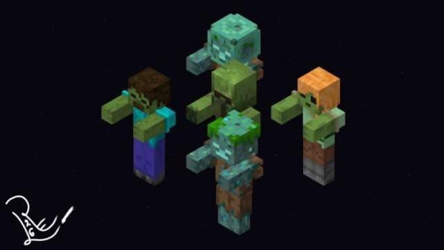 Разные виды зомби