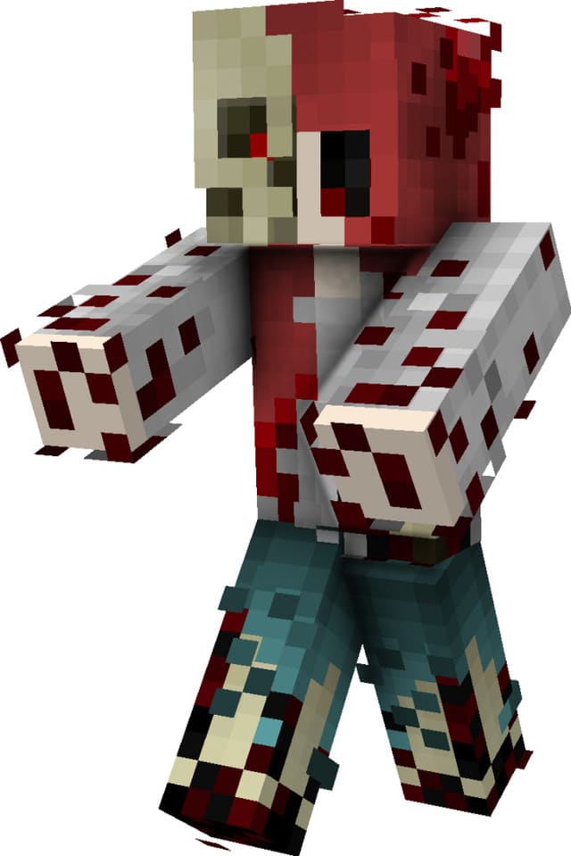 Зомби с необычным скином