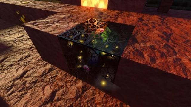 Прозрачный, загадочный блок