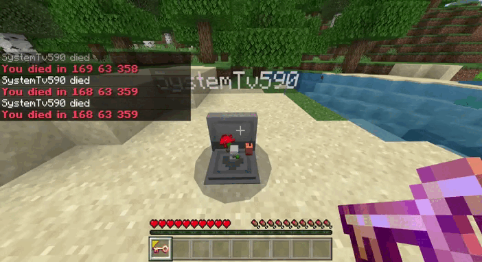 Зомби из могилы игрока