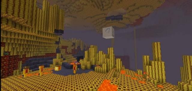 Желтые блоки в Нижнем Мире