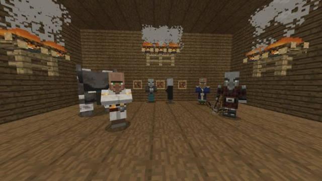 Деревенские жители в доме