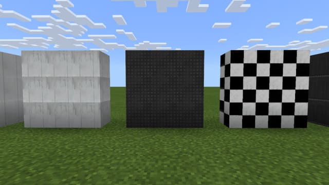 Черные блоки в клетку