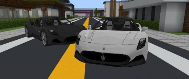 Белый и черный Мазерати