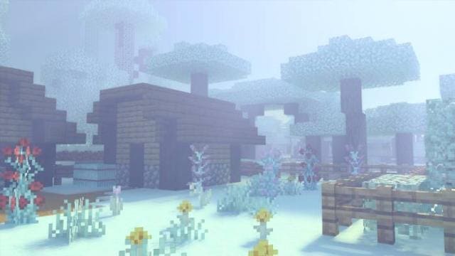 Заснеженный дом в деревне