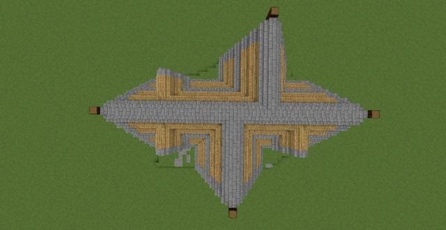 Старый дом вид сверху