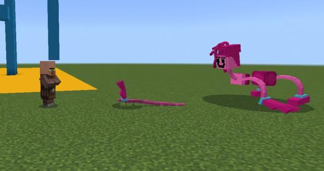 Мама Длинные Ноги атакует мобов