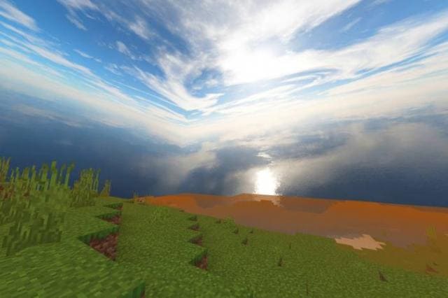 Солнце из-под горизонта