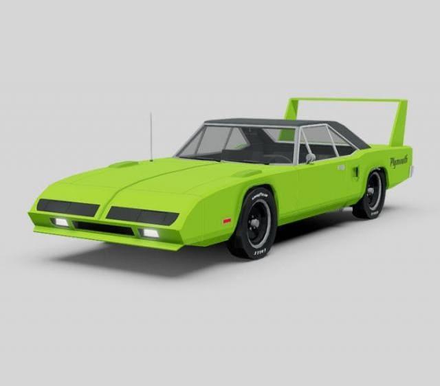Зеленый Plymouth Superbird