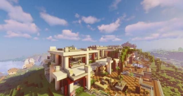 Вид на большой особняк