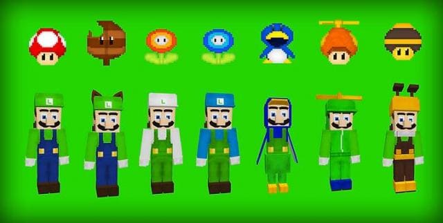 Разные виды усилений для Луиджи