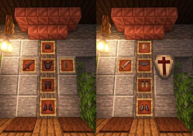 Средневековый вид предметов