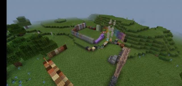 Множество разных блоков