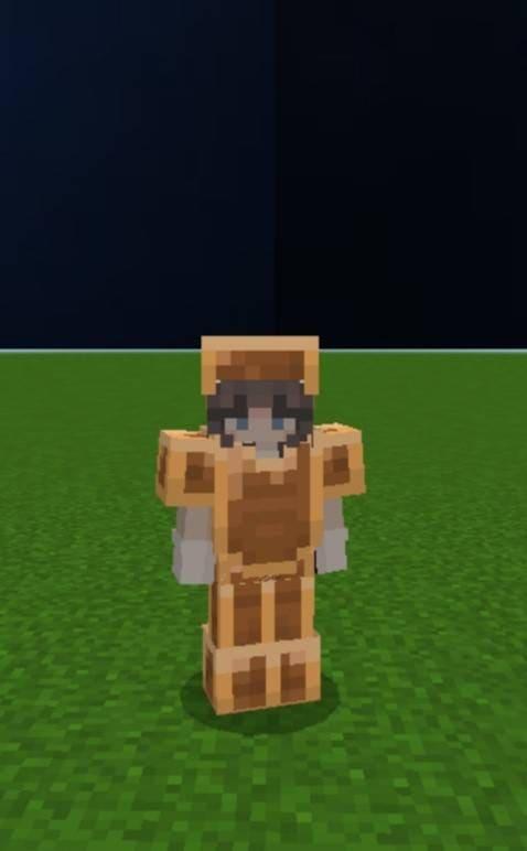 Золотая броня на игроке