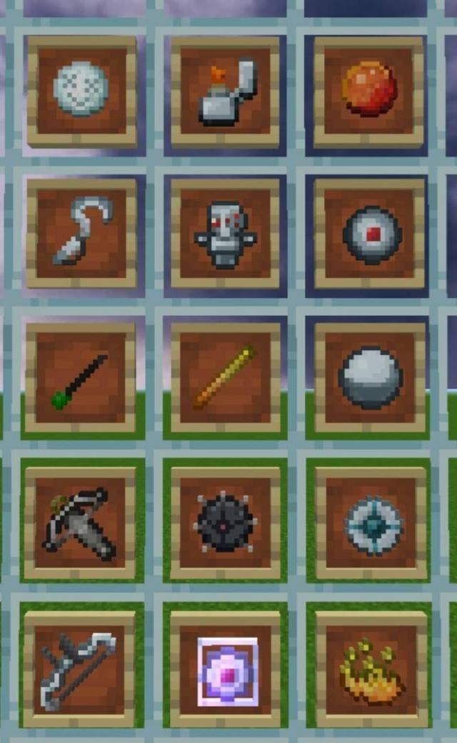 Множество предметов в рамках