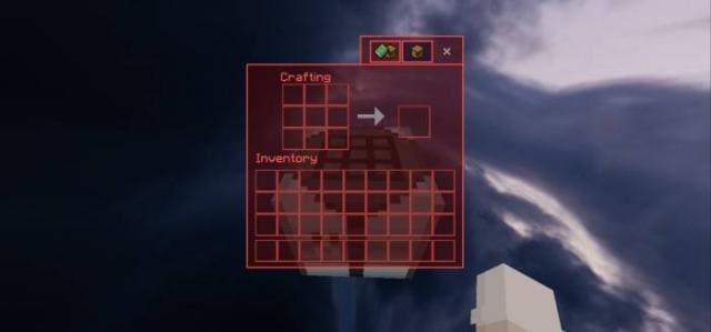 Меню крафта в стиле киберпанк