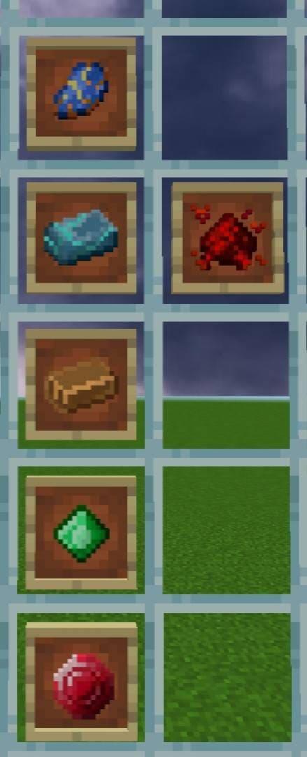 Разыне предметы в рамке