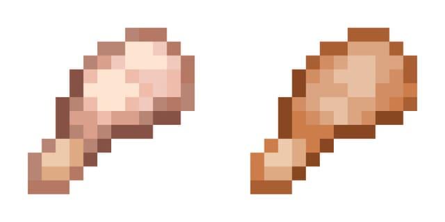 Сырая утка и приготовленная утка