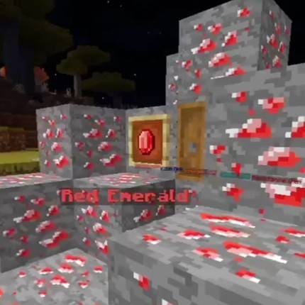 Красный изумруд в пещере