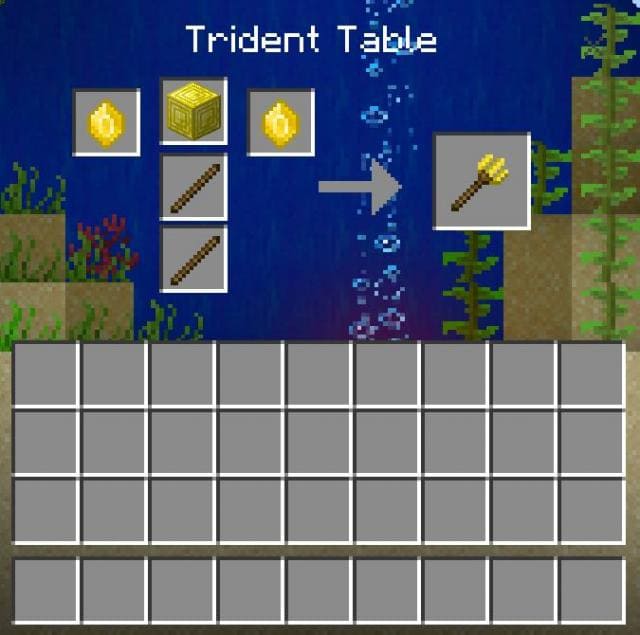 Верстак трезубцев интерфейс