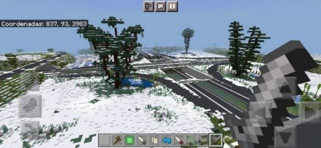 Снег на дороге