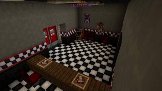 Внутренняя часть пиццерии Фредди