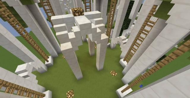 Приподнятый замок вид внутри 3