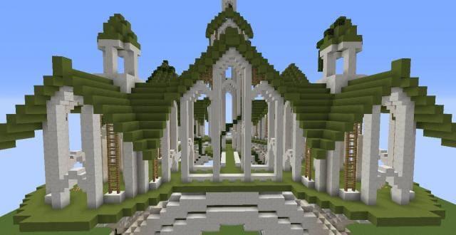 Приподнятый замок вид спереди 2