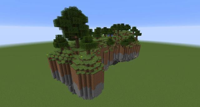 Небесный остров вид спереди