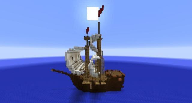 Богатый корабль вид сбоку