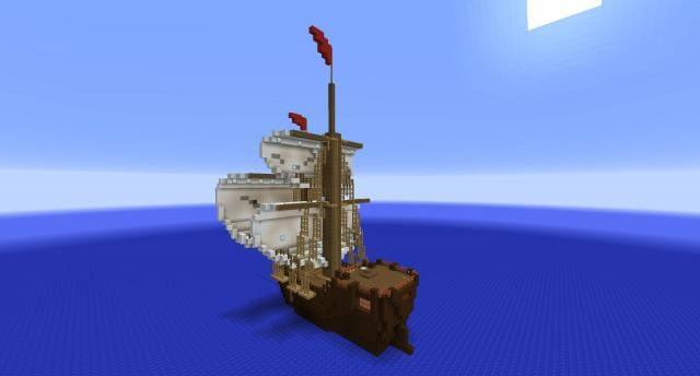 Богатый корабль вид сзади