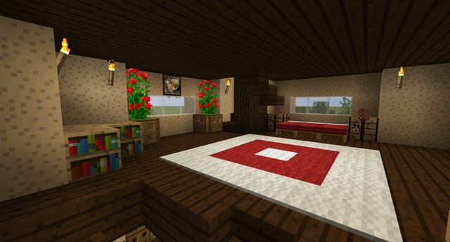 Дом-гриб вид внутри 2