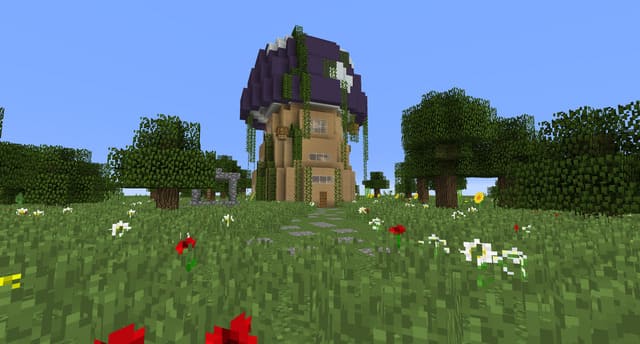 Дом-гриб вид спереди 2