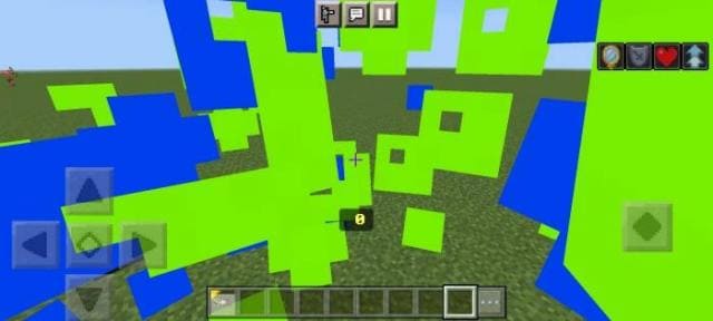 Зелено-синие частицы