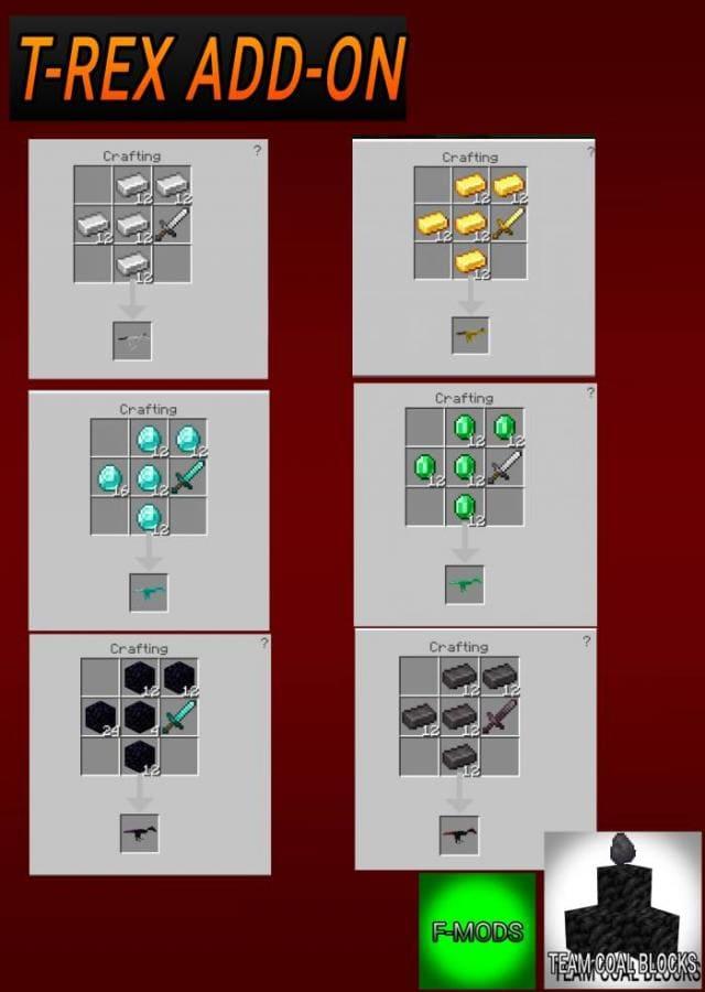 Рецепты крафта дополнения