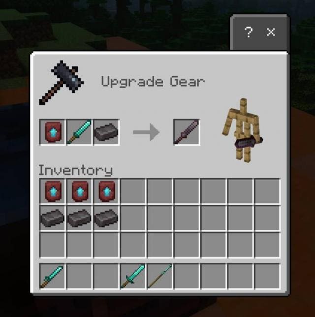 Получение предмета в Верстаке снаряжения