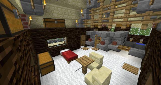 Компактная база вид внутри