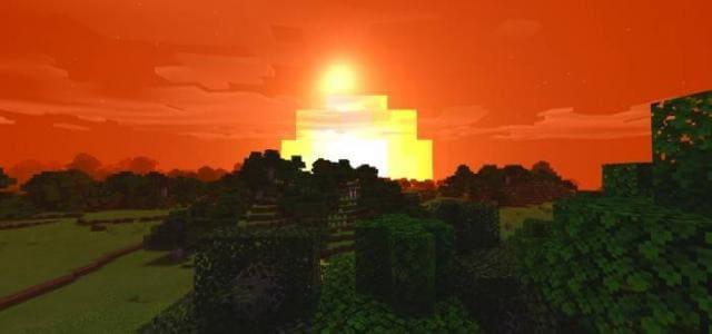 Ярко-желтое солнце