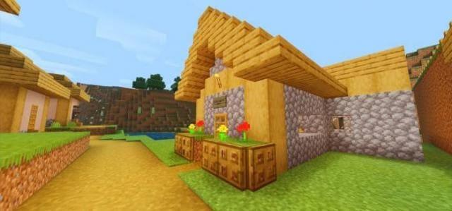 Деревня с цветочками