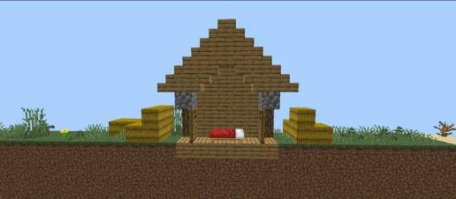 2D дом в деревне