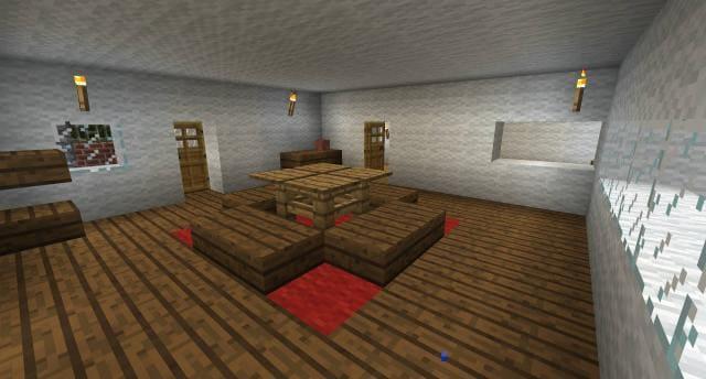 Синий дом вид внутри