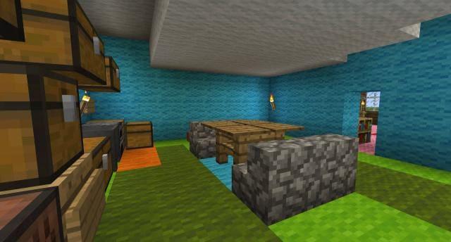 Синий дом вид внутри 3