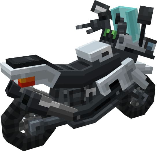 Белый мотоцикл