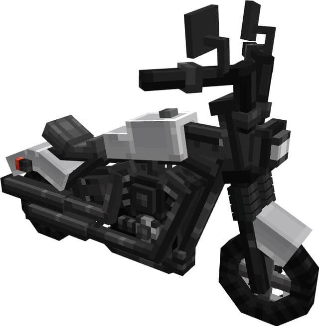 Белый мотоцикл